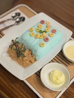 Hình ảnh Bingsu bún xanh biển - beach silk bingsu