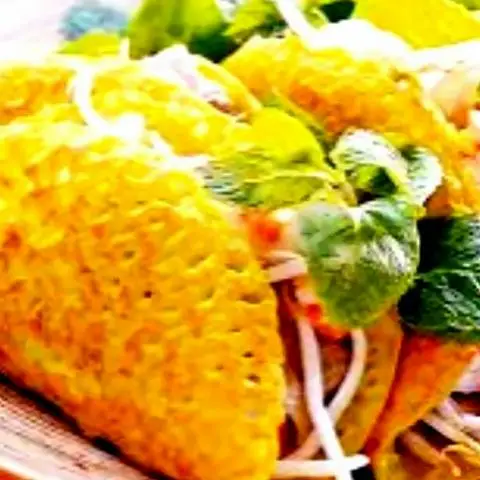 Hình ảnh Combo Bánh xèo tôm + Trà tắc