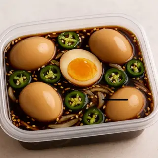 Hình ảnh Trứng gà ngâm tương - 5 trứng