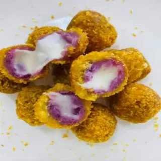 Hình ảnh Khoai lang nhân phô mai kéo sợi