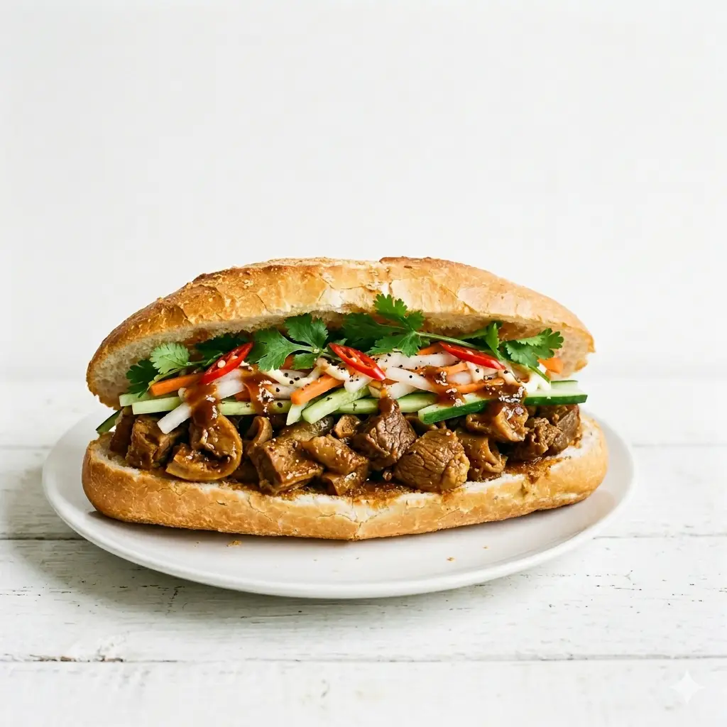 Hình ảnh Combo bánh mì xiên nướng