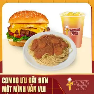 Hình ảnh 1 Super burger - 1 mì Ý truyền thống - 1 đồ uống tùy chọn