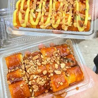 Hình ảnh Combo Bánh Tráng Cuốn Me + Bánh tráng nướng thập cẩm chà bông + Trà tắc