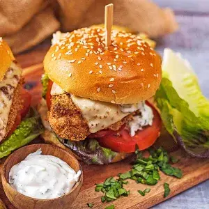 Hình ảnh Chicken burger set