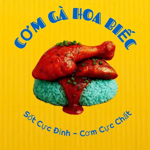 Hình ảnh Cơm Gà Xối Mỡ Hoa Biếc - Xóm Chiếu