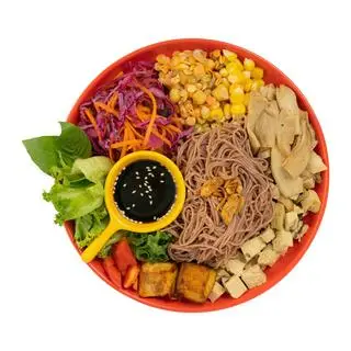 Hình ảnh Bún trộn nấm nướng