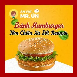 Hình ảnh Hamburger Tôm Chiên Xù sốt Kewpie