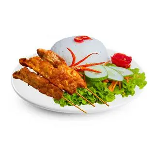 Hình ảnh Cơm gà xiên que