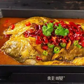 Hình ảnh Cá chẽm nướng đậu hũ sốt cay thơm