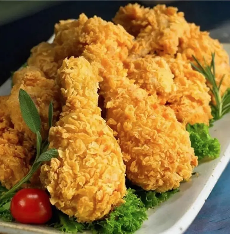 Hình ảnh Xôi đùi gà chiên sốt ngọt Hàn