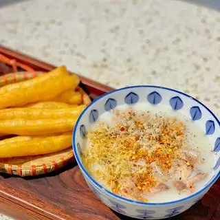 Hình ảnh Cháo bột thịt - ruốc - quẩy