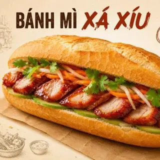 Hình ảnh Bánh mì xá xíu