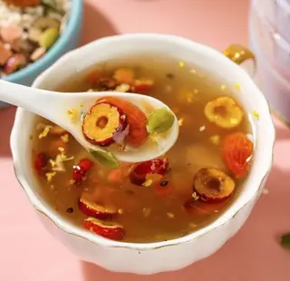 Hình ảnh Tinh bột củ sen mix hạt