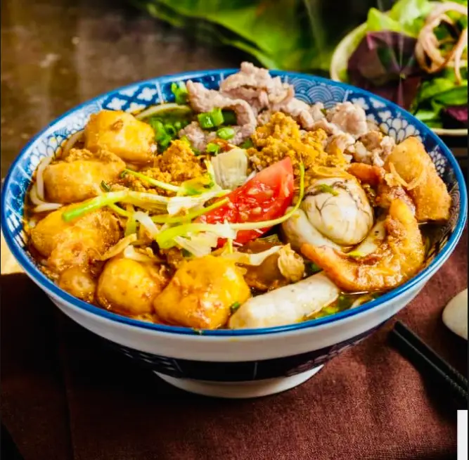 Hình ảnh Bún riêu tóp mỡ đặc biệt