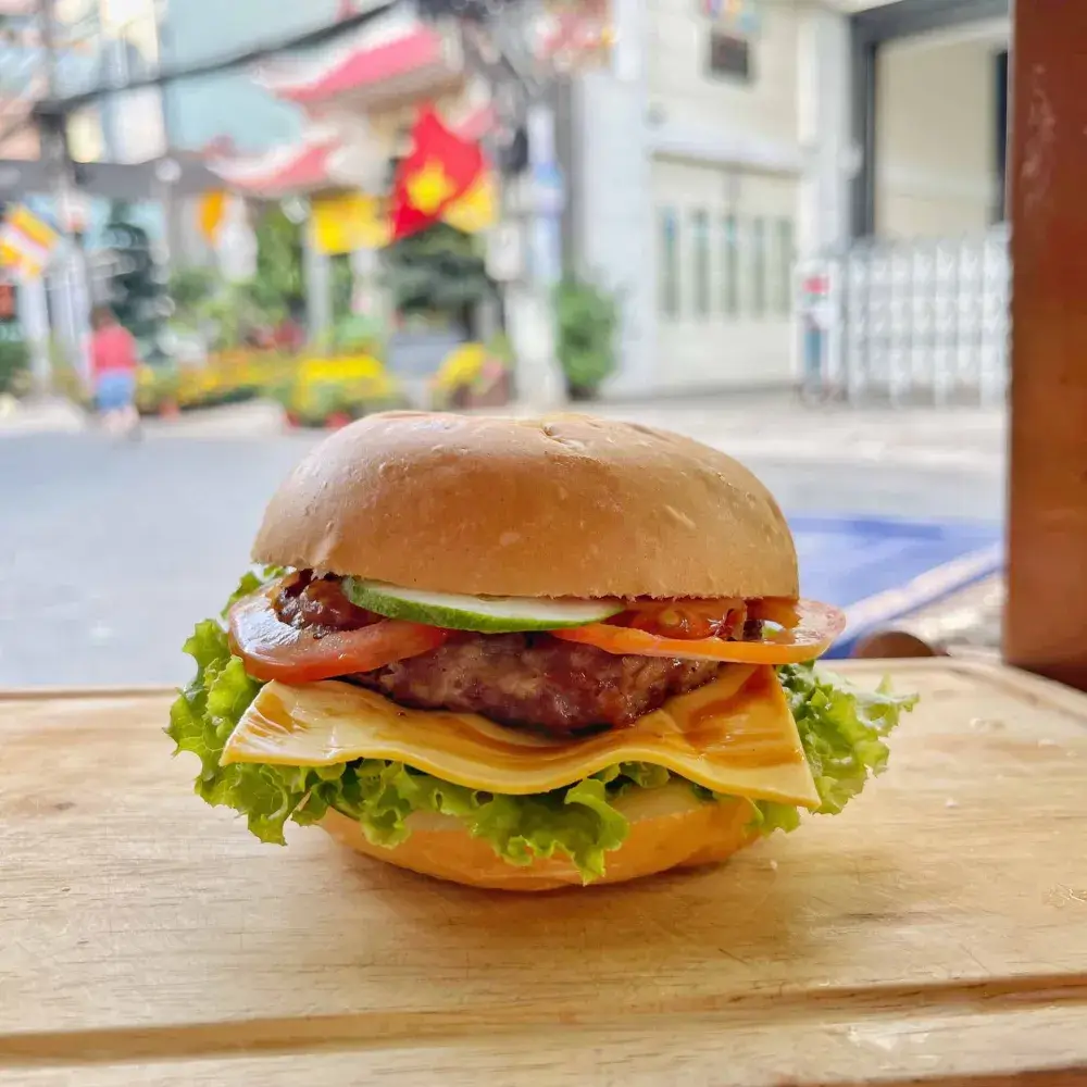 Hình ảnh Burger đầy đủ