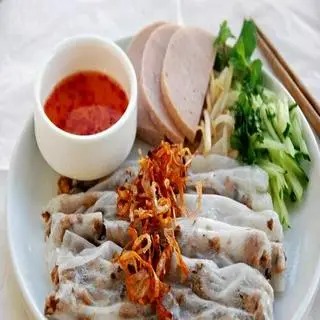 Hình ảnh Bánh cuốn nhân thịt - chả lụa - chả chiên - chả quế