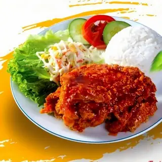 Hình ảnh Combo cơm gà sốt cay ngọt rau ăn kèm - 01 pepsi