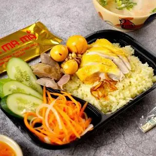 Hình ảnh Cơm gà xé - lòng - trứng