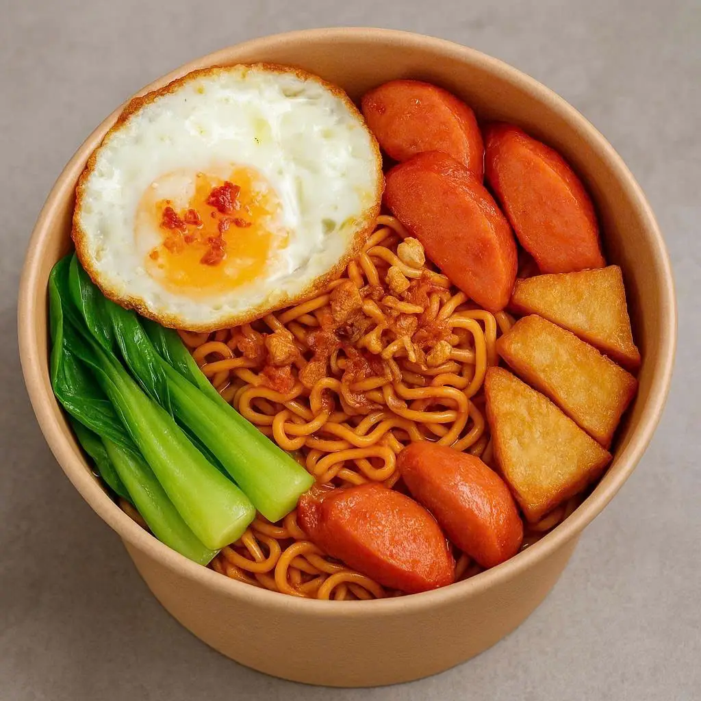 Hình ảnh Mì trộn toping