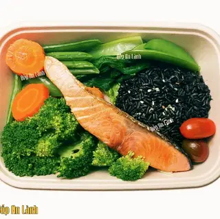 Hình ảnh Cơm lứt - cá hồi nauy 90gr healthy foods cơm văn phòng - 072