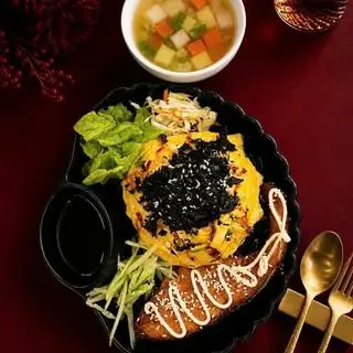 Hình ảnh Cơm cá hồi nướng