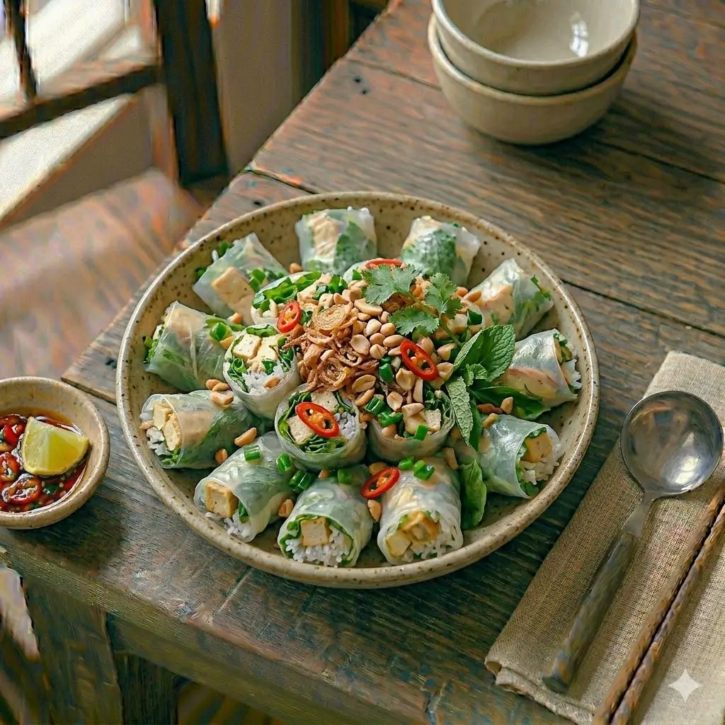 Hình ảnh Gỏi cuốn chay