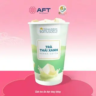 Hình ảnh Trà Thái xanh panna cotta LOTUSDeli - ly 400ml