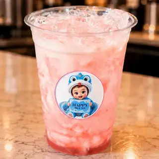 Hình ảnh Sữa tươi latte dâu
