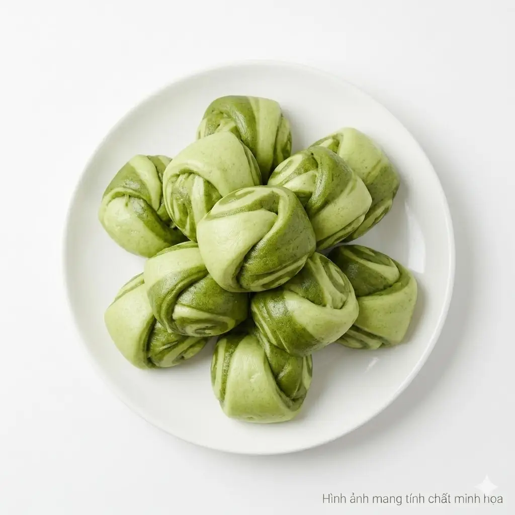 Hình ảnh Bánh bao cốm dừa - hộp 5 chiếc