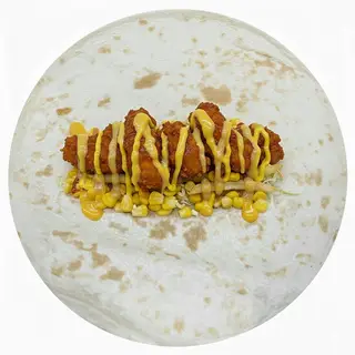 Hình ảnh Tacos gà giòn cay sốt bơ tỏi