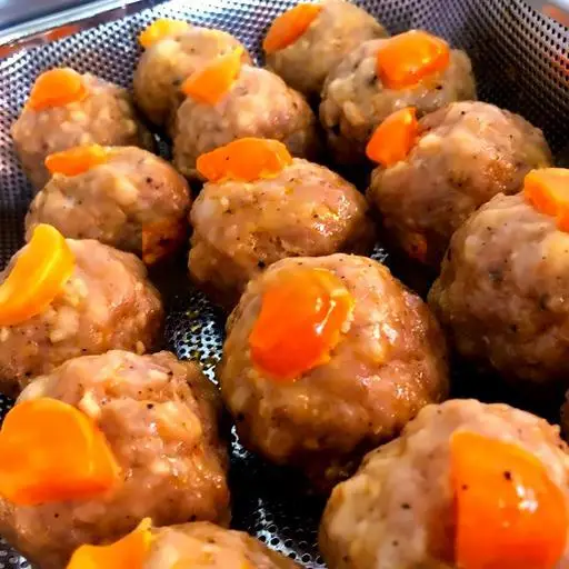 Hình ảnh Hambuger xíu mại trứng muối