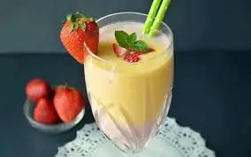 Hình ảnh Sinh tố dâu tây - xoài nóng không đá