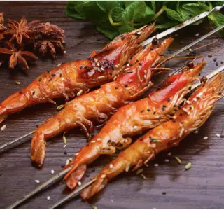 Hình ảnh Tôm nướng sate