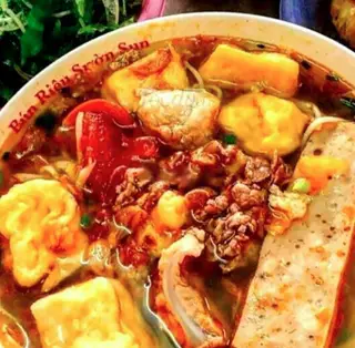 Hình ảnh Bún bò - giò - đậu