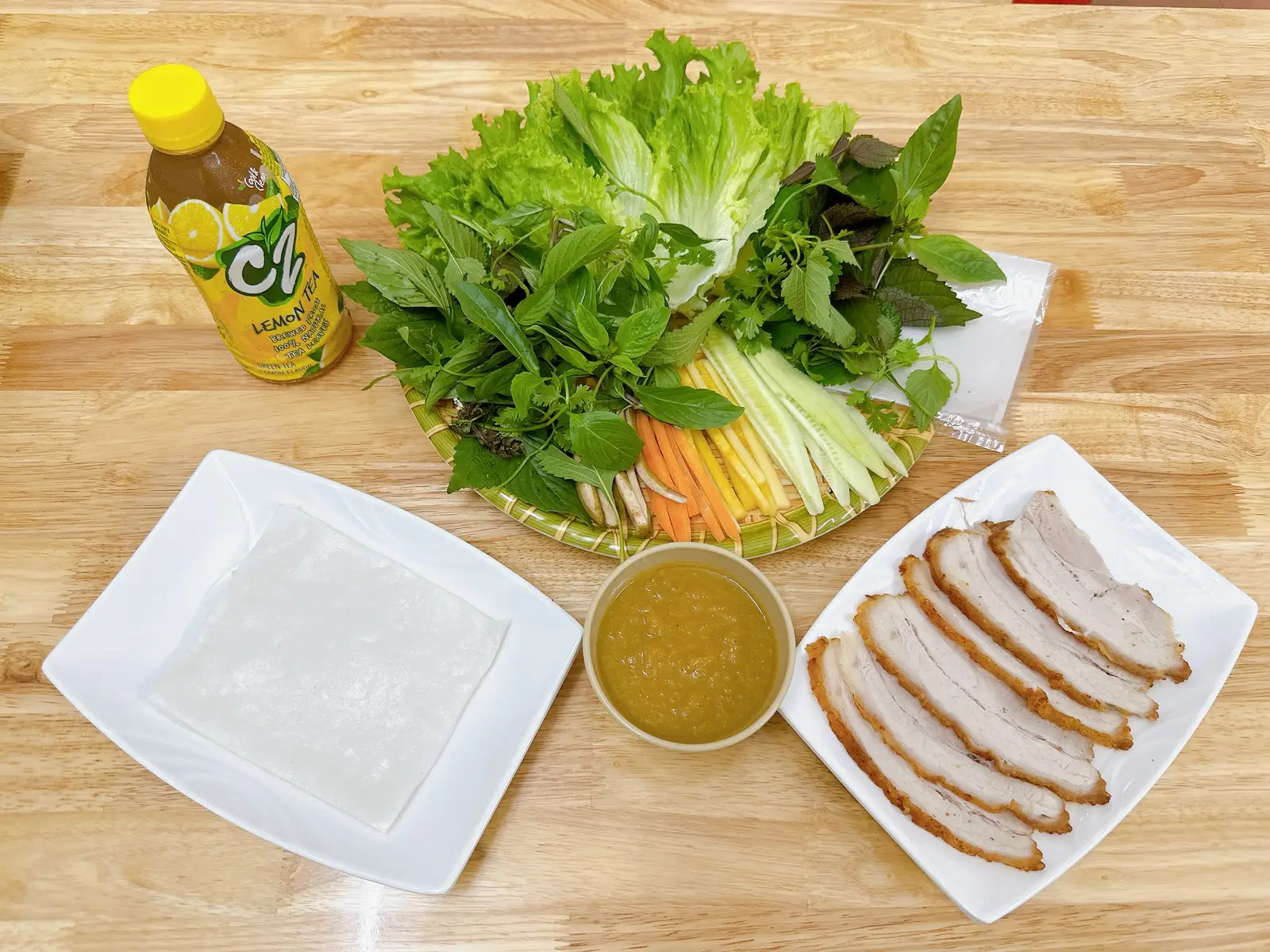 Hình ảnh Bánh tráng heo quay