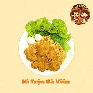 Hình ảnh Mì trộn gà viên