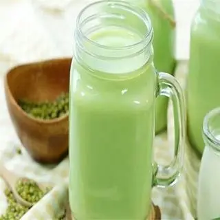 Hình ảnh Sữa cốm, hạt sen và hạnh nhân