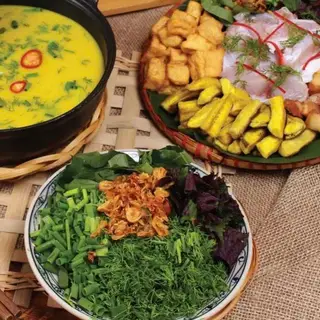 Hình ảnh Cá lăng om chuối đậu