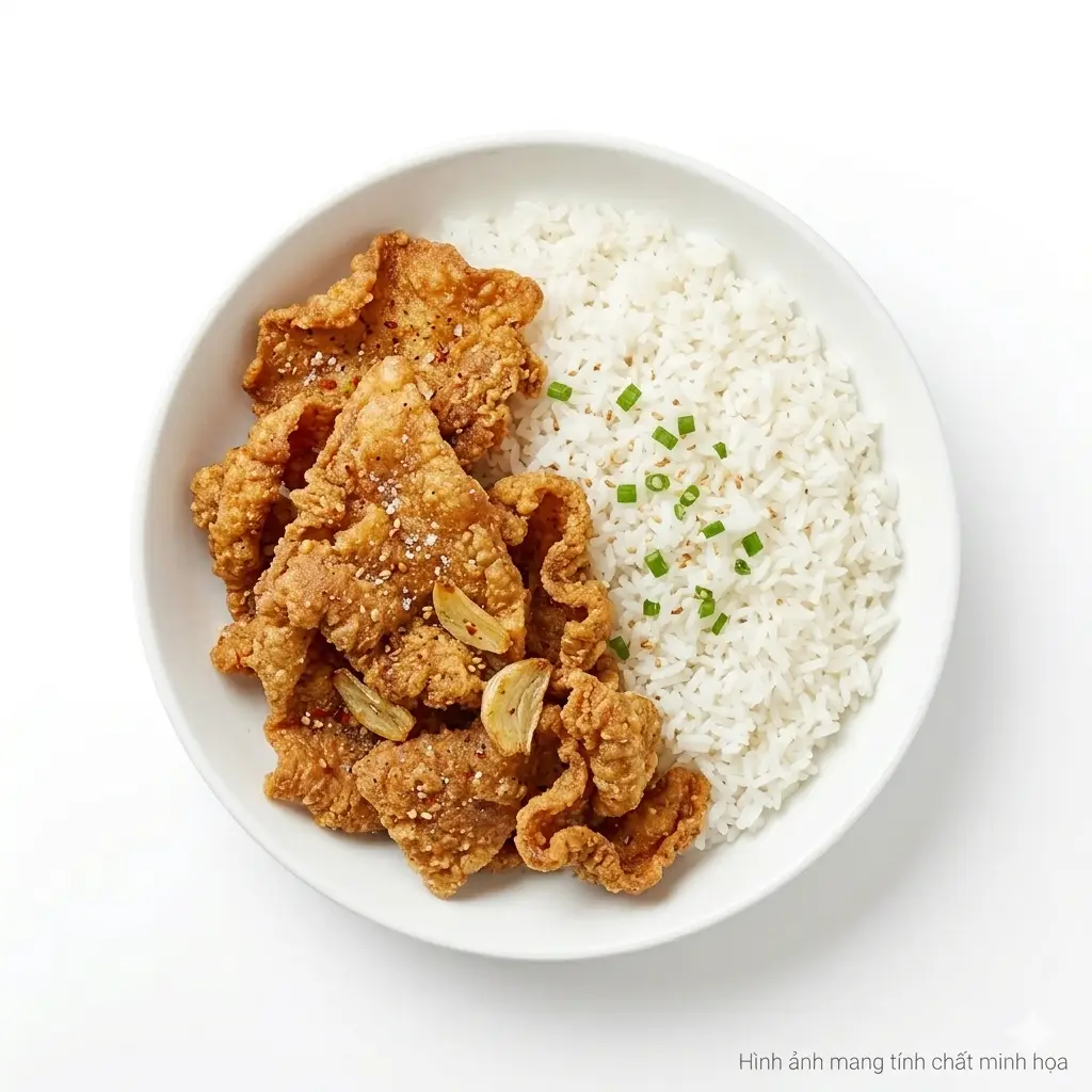 Hình ảnh Cơm da gà - ốp la
