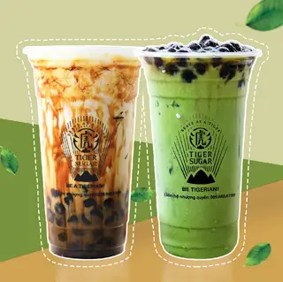 Hình ảnh Combo 2: Đường Nâu Kem Cheese (M) - Đường Nâu Matcha Sữa (M)