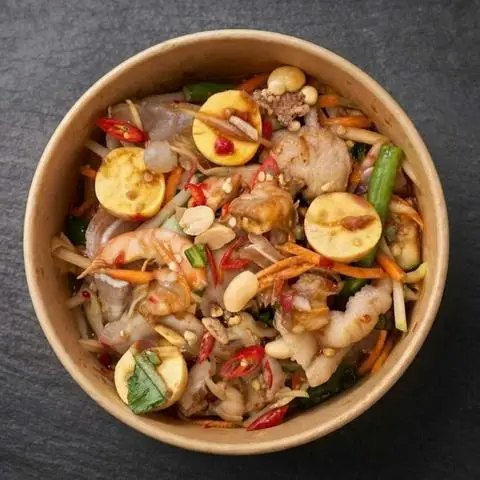 Hình ảnh Gỏi Đu Đủ Thái Lan & Chân Gà Sốt Thái - Hồ Văn Tư