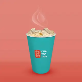 Hình ảnh Trà sữa Thái đỏ nóng - hot Thai red milk tea
