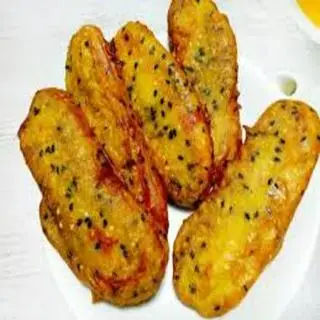 Hình ảnh Chuối chiên mè đen