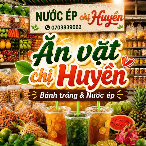 Hình ảnh Ăn Vặt Chị Huyền - Bánh Tráng & Nước Ép - Nguyễn Trọng Tuyển