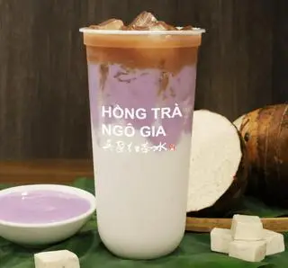 Hình ảnh Trà sữa ô long khoai môn nghiền