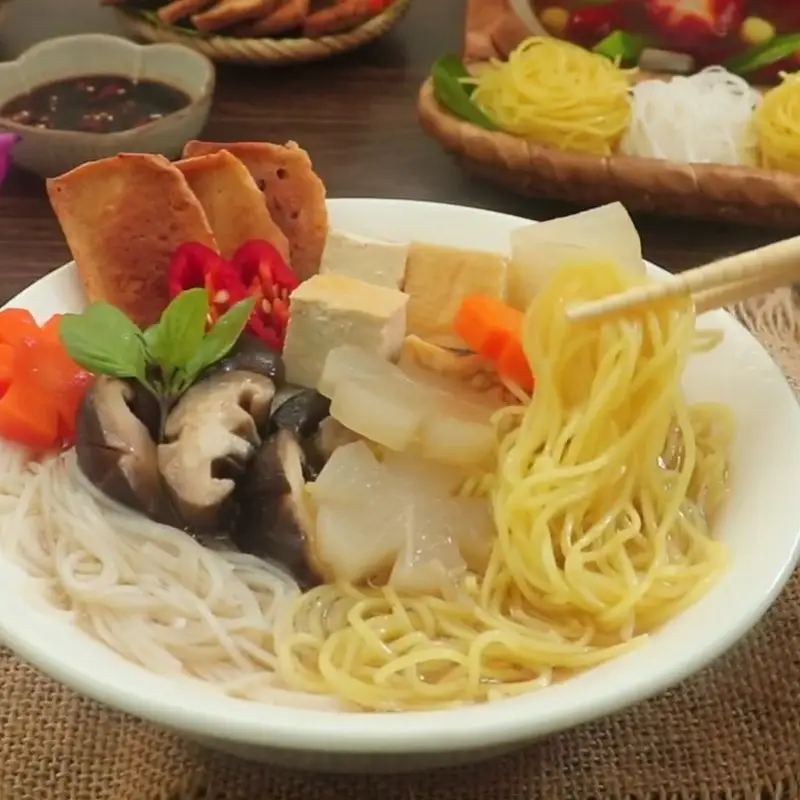 Hình ảnh Hủ Tiếu Mì Tươi Chay