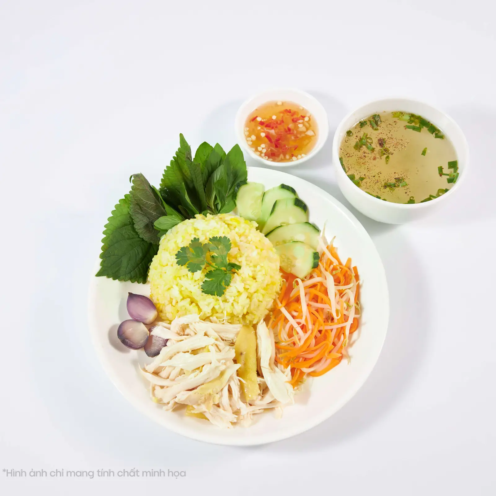 Hình ảnh Cơm thập cẩm gà xé - lòng