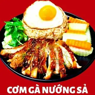 Hình ảnh Cơm Gà Nướng Sả - Trứng Ốp