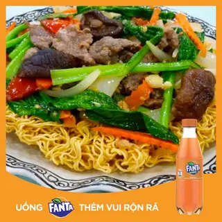 Hình ảnh Mỳ xào cải bò - Coca