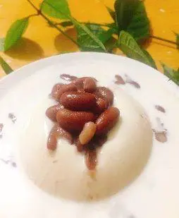 Hình ảnh Tàu hũ Singapo xốt pho mai đậu đỏ